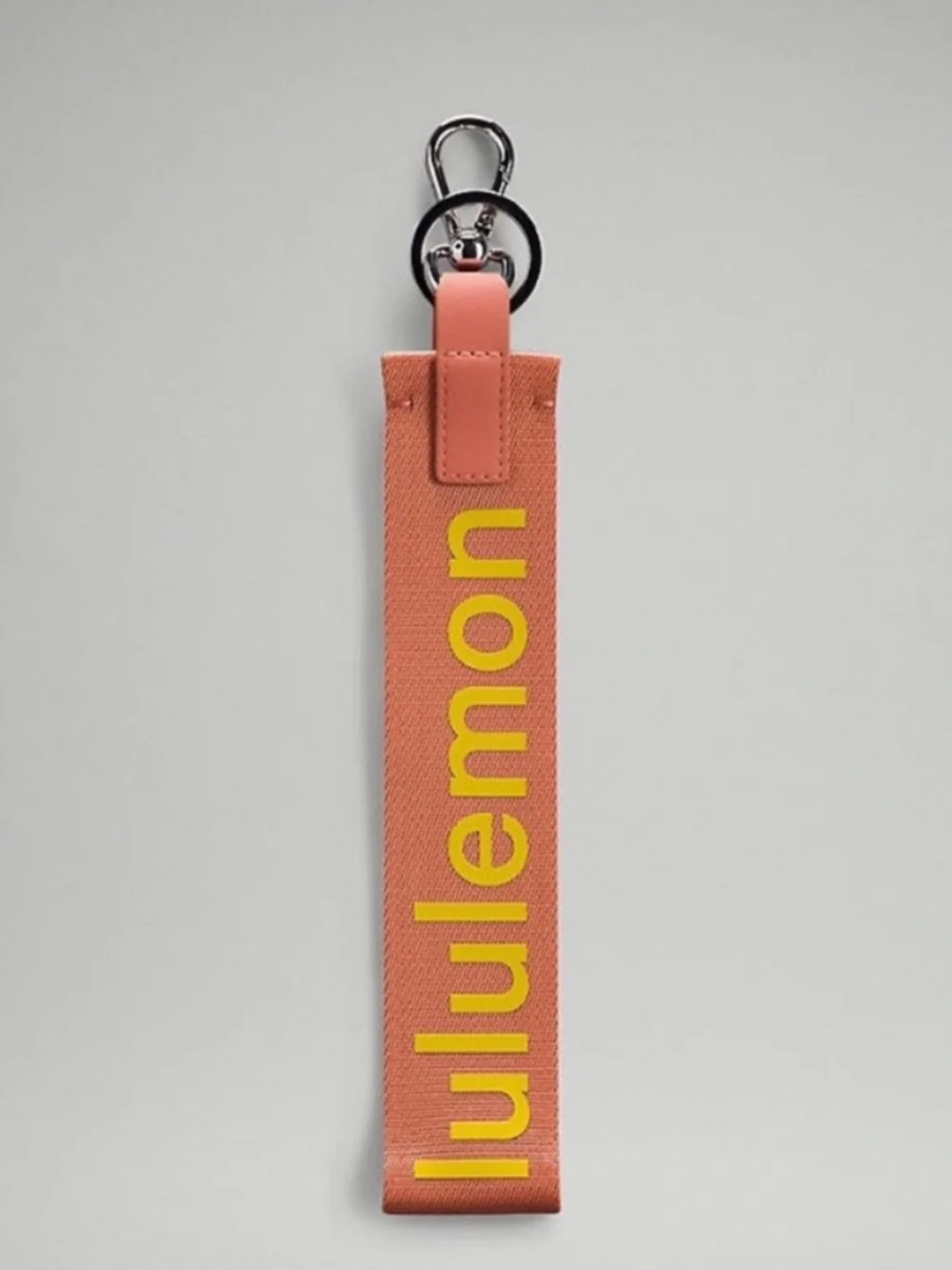 NWT Lululemon Never Lost Keychain Pink and Yellow